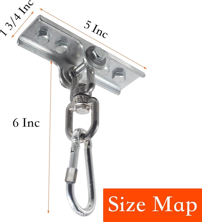 Firofend Upgraded 360° Swivel Heavy Bag Mount for Punching Bag Hanger. Bag Hanger for Yoga, Gym, Swing Chairs, and Hammocks Heavy Bags Mount. Punching Bag Hanger. - Image 5